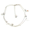Sparkling Stars & Beads Layered Anklet