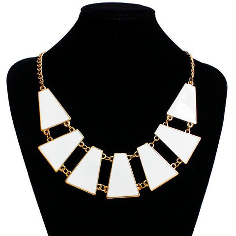 Geometric Link Chain Necklace