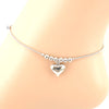 Hanging Heart Charm Anklet