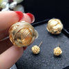 Hollowed Wires Double-side Earrings