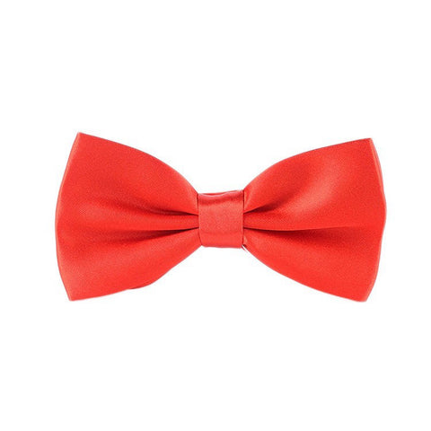 Blood Red Satin Bowtie