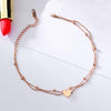 Sweet Heart Double Layer Anklet