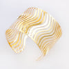 Waves Design Cuff Bracelet