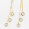 Hanging Hearts Tassel Earrings