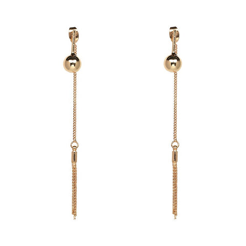 Chain Tassel Metal Earrings