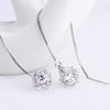 Cubic Crystal Tassel Earrings
