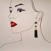 Triangle Tassel Earrings