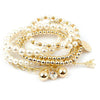 Multilayer Eiffel Tower & Coin Charms Bracelet