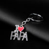 I LOVE PAPA Keychain