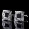 Square Edge Pattern Cufflinks