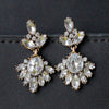 Vintage Crystal Dangle Earrings