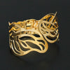 Hollow Touching Leaves Cuff