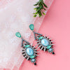 Crystal with Rivets Earrings