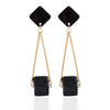 Holding Cubes Drop Earrings