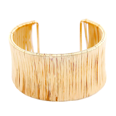 Thin Strands Woven Cuff