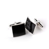 Square Black Enamel Cufflinks