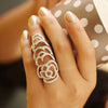 Hollow Rose Joint Ring