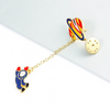 Planet & Spaceman Collar Pin