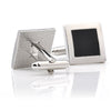 Black Enamel Square Cufflinks