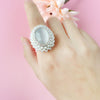 Elegant Pearl with Opal Ring