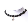 Star Pendant Black Velvet Choker