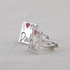 I Love My Dad Square Cufflinks