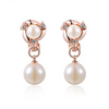 Double Pearls Clip Earrings