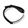 BE YOUR OWN HERO Inspirational Leather Bracelet
