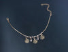 Crystal & Rose Dangle Charms Anklet