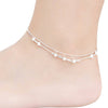 Star & Beads Layered Anklet
