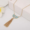 Semi Circle Tassel Necklace