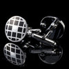 3D Round Grid Cufflinks