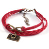 Multilayer Infinity Camera Charm Wristband
