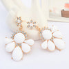 White Flowers Earrings