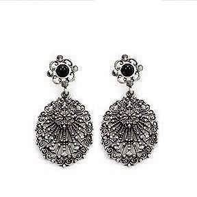 Hollow Hanging Oval Earrings