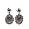 Hollow Hanging Oval Earrings