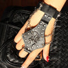 Scorpion with Rivets Leather Bracelet