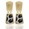 Leopard Dangle Earrings
