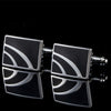 Two Curves Rectangle Cufflinks