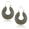 U-shaped Carved Oval Hoops