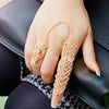 Arrows Shaped Chain Link Ring