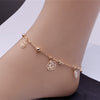 Rose Charms Beaded Anklet