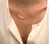 Layered Beads Bar Necklace