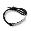 LIFE ISNT ABOUT SURVIVING THE STORM Inspirational Leather Bracelet