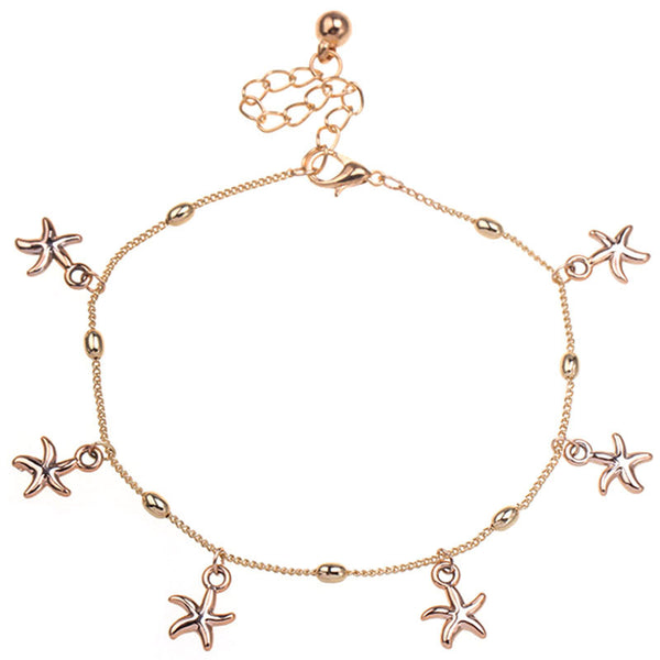 Dangling Starfish Charms Anklet