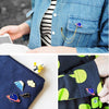 Planet & Lightening Collar Pin