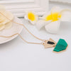Geometric Cut Stone Necklace