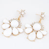 White Flowers Earrings