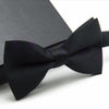 Black Satin Bowtie