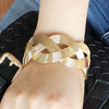 Thin Strands Flat Braid Bracelet